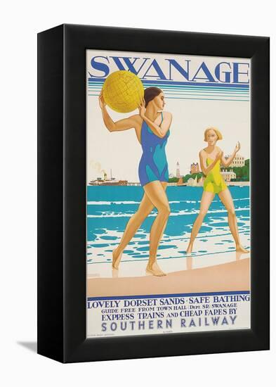 Swanage, 1938-Kenneth Shoesmith-Framed Premier Image Canvas