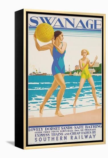 Swanage, 1938-Kenneth Shoesmith-Framed Premier Image Canvas