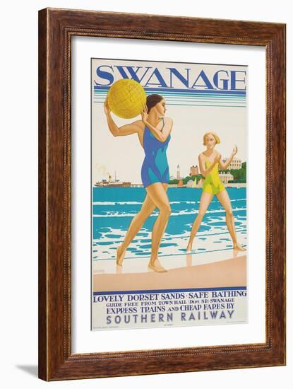 Swanage, 1938-Kenneth Shoesmith-Framed Giclee Print