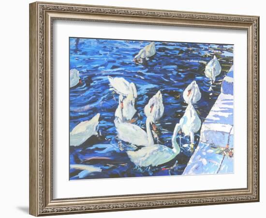 Swans, 2000-Martin Decent-Framed Giclee Print