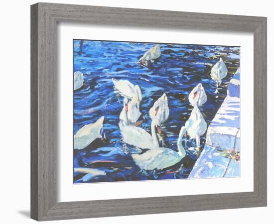 Swans, 2000-Martin Decent-Framed Giclee Print