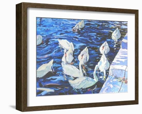 Swans, 2000-Martin Decent-Framed Giclee Print