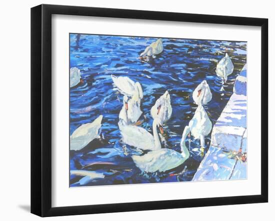 Swans, 2000-Martin Decent-Framed Giclee Print