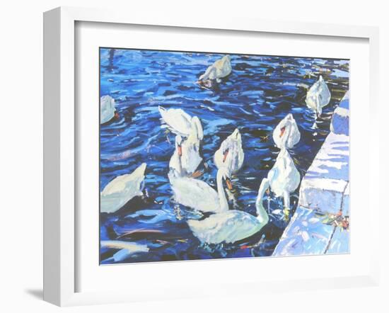 Swans, 2000-Martin Decent-Framed Giclee Print