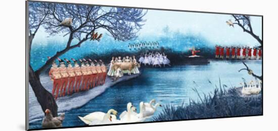 Swans A Swimming-Nancy Tillman-Mounted Art Print