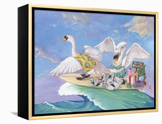 Swans a Swimming-Scott Westmoreland-Framed Stretched Canvas