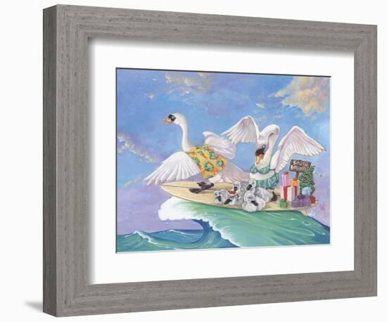 Swans a Swimming-Scott Westmoreland-Framed Art Print