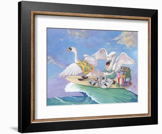 Swans a Swimming-Scott Westmoreland-Framed Art Print