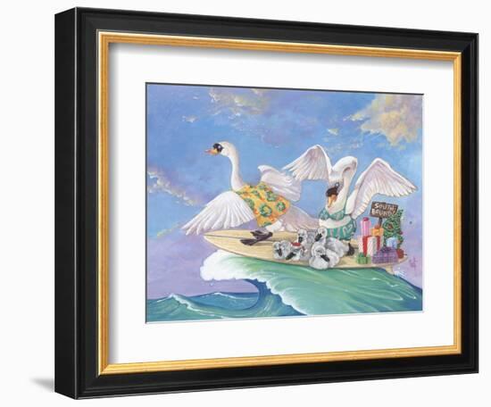 Swans a Swimming-Scott Westmoreland-Framed Art Print