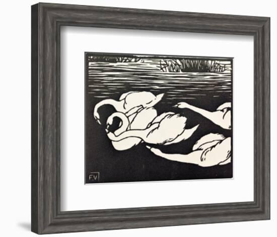 Swans-Félix Vallotton-Framed Giclee Print