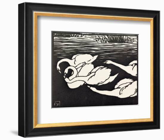 Swans-Félix Vallotton-Framed Giclee Print