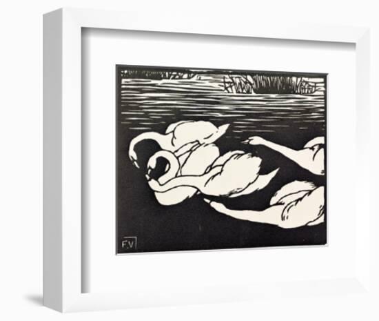 Swans-Félix Vallotton-Framed Giclee Print