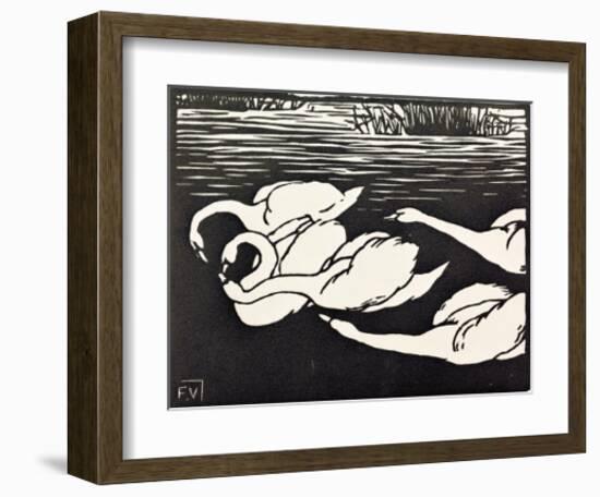 Swans-Félix Vallotton-Framed Giclee Print