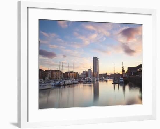 Swansea Marina, West Glamorgan, South Wales, Wales, United Kingdom, Europe-Billy Stock-Framed Photographic Print