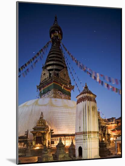 Swayambhunath Buddhist Stupa on a Hill Overlooking Kathmandu, Unesco World Heritage Site, Nepal-Don Smith-Mounted Photographic Print