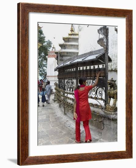 Swayambhunath (Monkey Temple), Kathmandu, Nepal-Ethel Davies-Framed Photographic Print