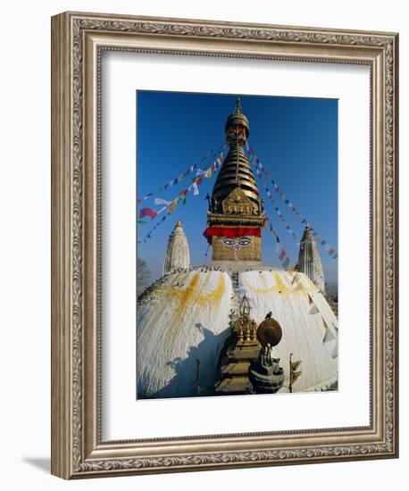 Swayambhunath Stupa (Monkey Temple), Kathmandu, Nepal, Asia-Gavin Hellier-Framed Photographic Print