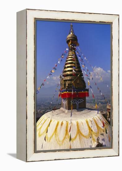 Swayambhunath Temple, Kathmandu, Nepal-Alison Wright-Framed Premier Image Canvas