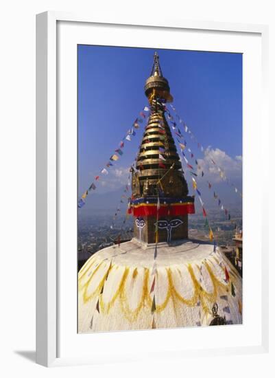 Swayambhunath Temple, Kathmandu, Nepal-Alison Wright-Framed Photographic Print