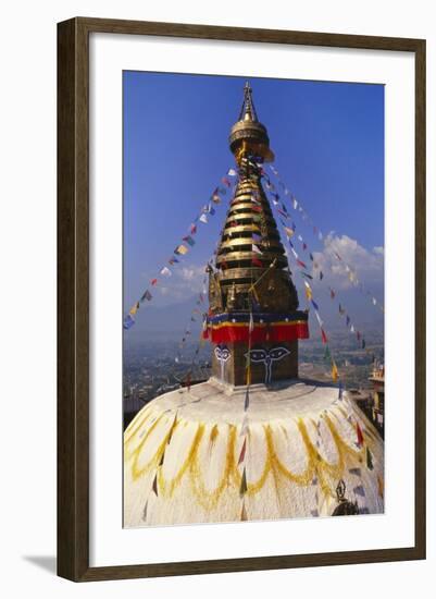 Swayambhunath Temple, Kathmandu, Nepal-Alison Wright-Framed Photographic Print