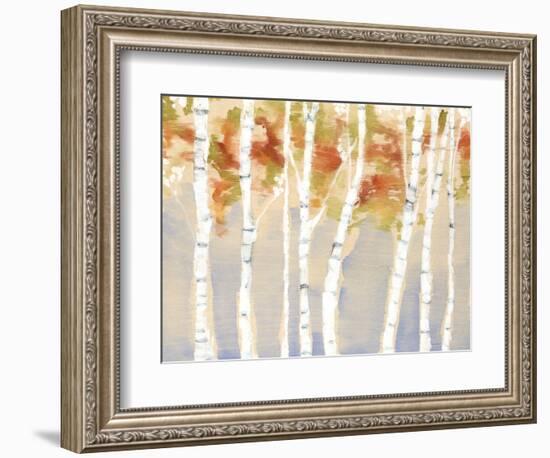 Swaying Birches II-Jennifer Goldberger-Framed Art Print