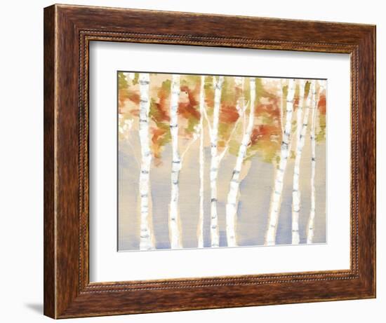 Swaying Birches II-Jennifer Goldberger-Framed Art Print