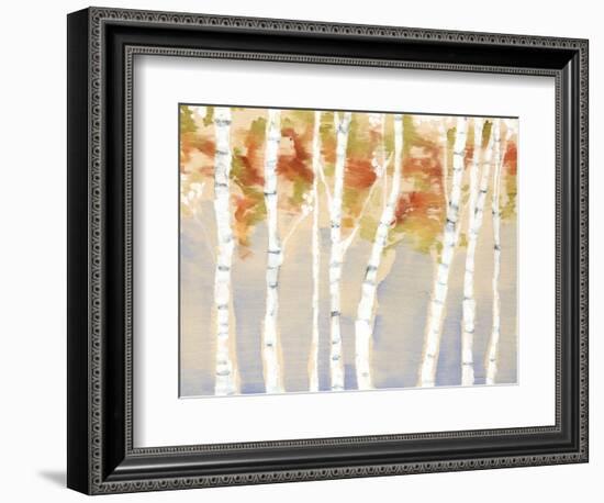 Swaying Birches II-Jennifer Goldberger-Framed Art Print