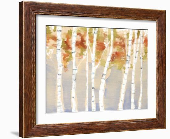 Swaying Birches II-Jennifer Goldberger-Framed Art Print