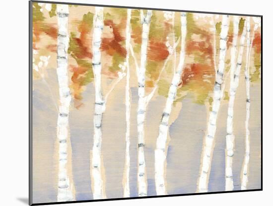Swaying Birches II-Jennifer Goldberger-Mounted Art Print