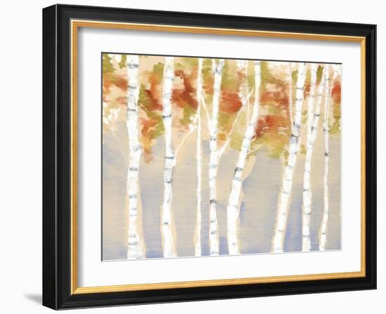 Swaying Birches II-Jennifer Goldberger-Framed Art Print