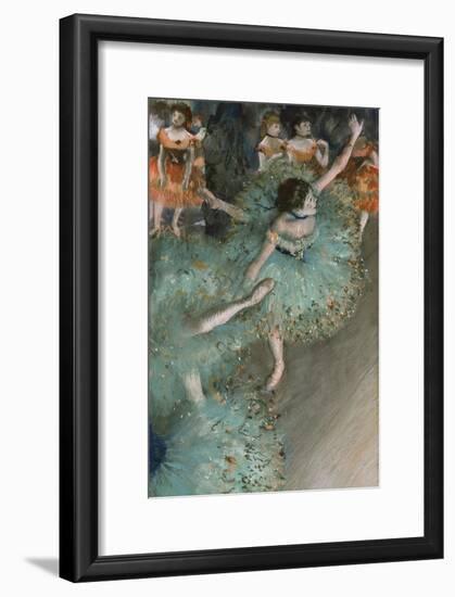 Swaying Dancer (Dancer in Gree), 1877-1878-Edgar Degas-Framed Giclee Print