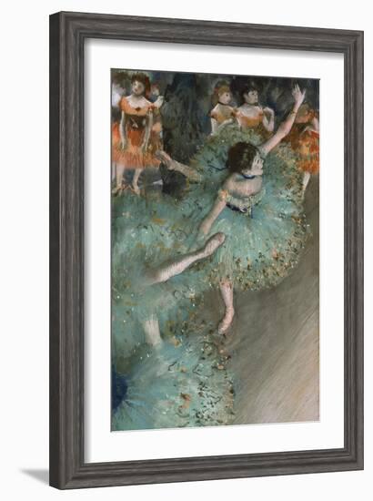 Swaying Dancer (Dancer in Gree), 1877-1878-Edgar Degas-Framed Giclee Print