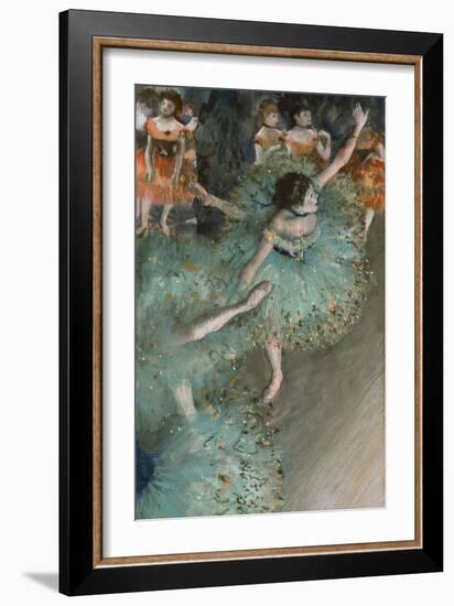 Swaying Dancer (Dancer in Gree), 1877-1878-Edgar Degas-Framed Giclee Print