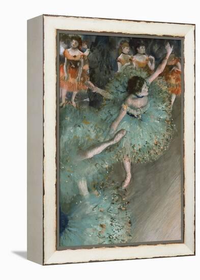 Swaying Dancer (Dancer in Gree), 1877-1878-Edgar Degas-Framed Premier Image Canvas