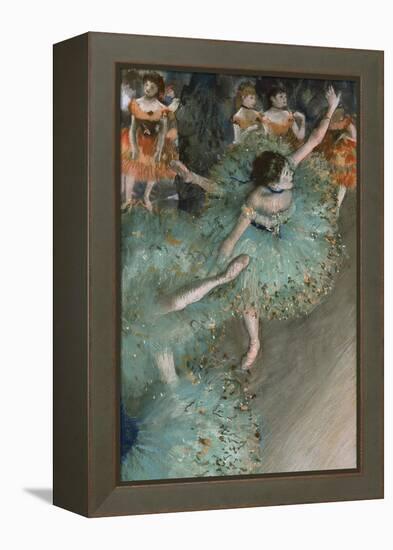 Swaying Dancer (Dancer in Gree), 1877-1878-Edgar Degas-Framed Premier Image Canvas