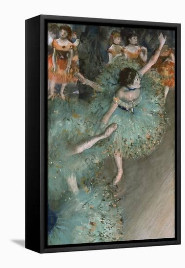 Swaying Dancer (Dancer in Gree), 1877-1878-Edgar Degas-Framed Premier Image Canvas