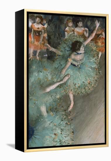 Swaying Dancer (Dancer in Gree), 1877-1878-Edgar Degas-Framed Premier Image Canvas