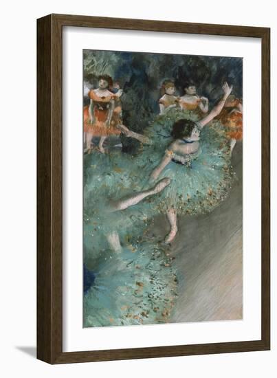 Swaying Dancer (Dancer in Green), 1877-79-Edgar Degas-Framed Giclee Print