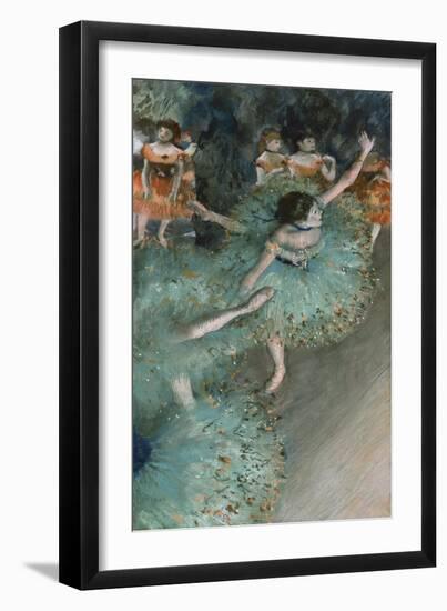 Swaying Dancer (Dancer in Green), 1877-79-Edgar Degas-Framed Giclee Print