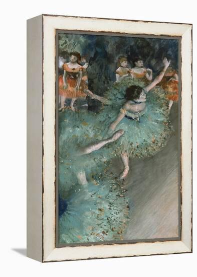 Swaying Dancer (Dancer in Green). 1877-79-Edgar Degas-Framed Premier Image Canvas