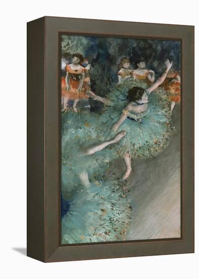 Swaying Dancer (Dancer in Green). 1877-79-Edgar Degas-Framed Premier Image Canvas