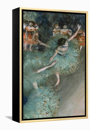 Swaying Dancer (Dancer in Green). 1877-79-Edgar Degas-Framed Premier Image Canvas