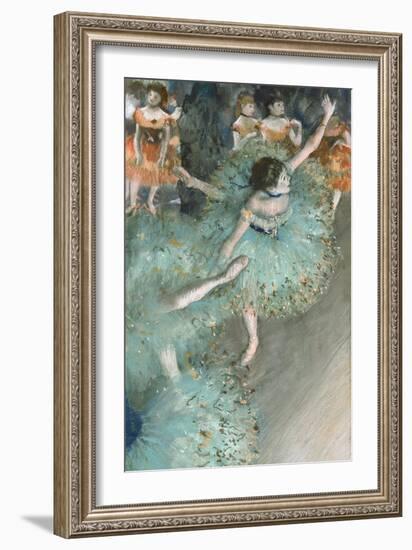 Swaying Dancer (Dancer in Green)-Edgar Degas-Framed Giclee Print