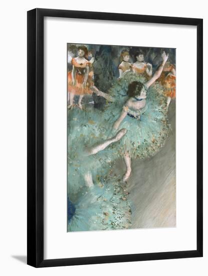 Swaying Dancer (Dancer in Green)-Edgar Degas-Framed Giclee Print
