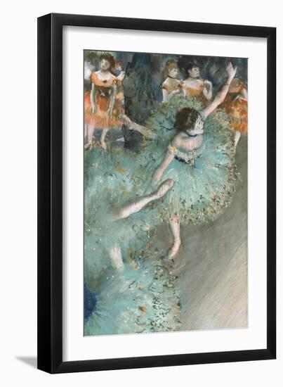 Swaying Dancer (Dancer in Green)-Edgar Degas-Framed Giclee Print