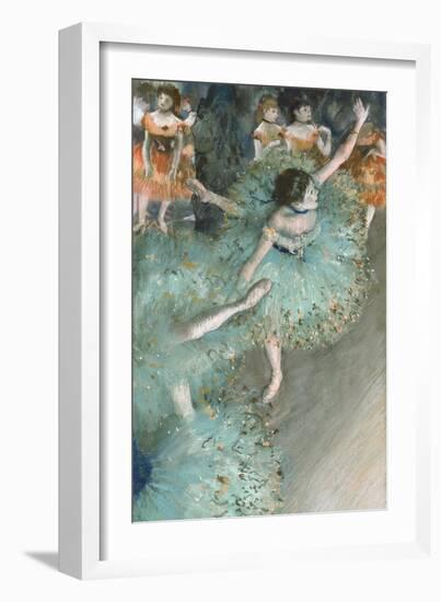 Swaying Dancer (Dancer in Green)-Edgar Degas-Framed Giclee Print