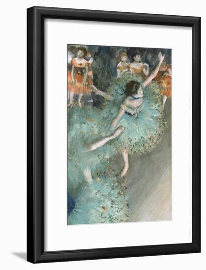 Swaying Dancer (Dancer in Green)-Edgar Degas-Framed Giclee Print