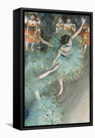 Swaying Dancer (Dancer in Green)-Edgar Degas-Framed Premier Image Canvas