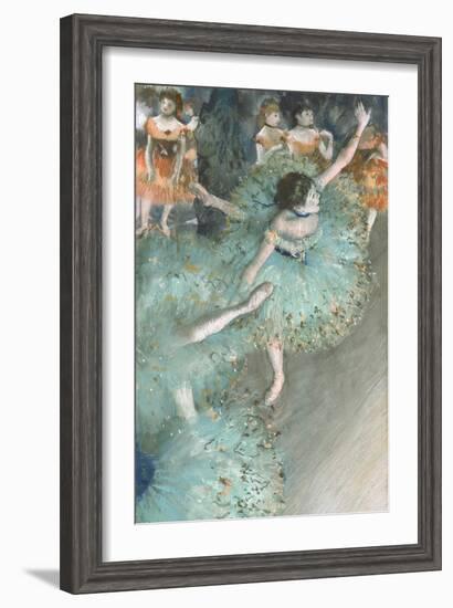 Swaying Dancer (Dancer in Green)-Edgar Degas-Framed Giclee Print