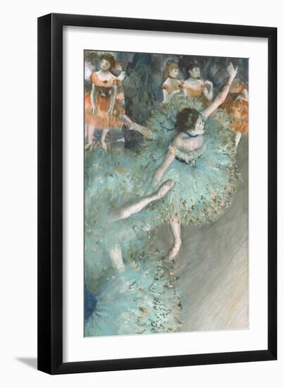 Swaying Dancer (Dancer in Green)-Edgar Degas-Framed Giclee Print